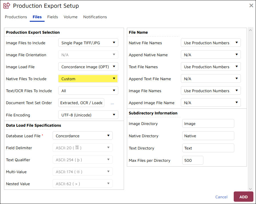 57 - 02 - Production export - Files