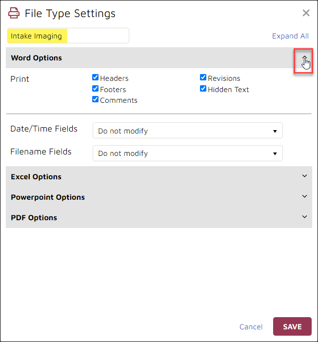 59 - 10 - Doc Image template file type settings - Word