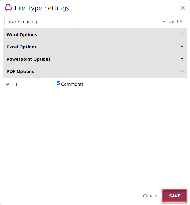 59 - 14 - Doc Image template file type settings - PDF