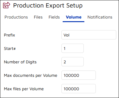 57 - 05 - Production export - Volume