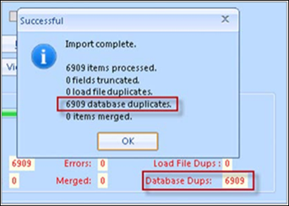 70 - 12 - Reveal Import test load duplicates